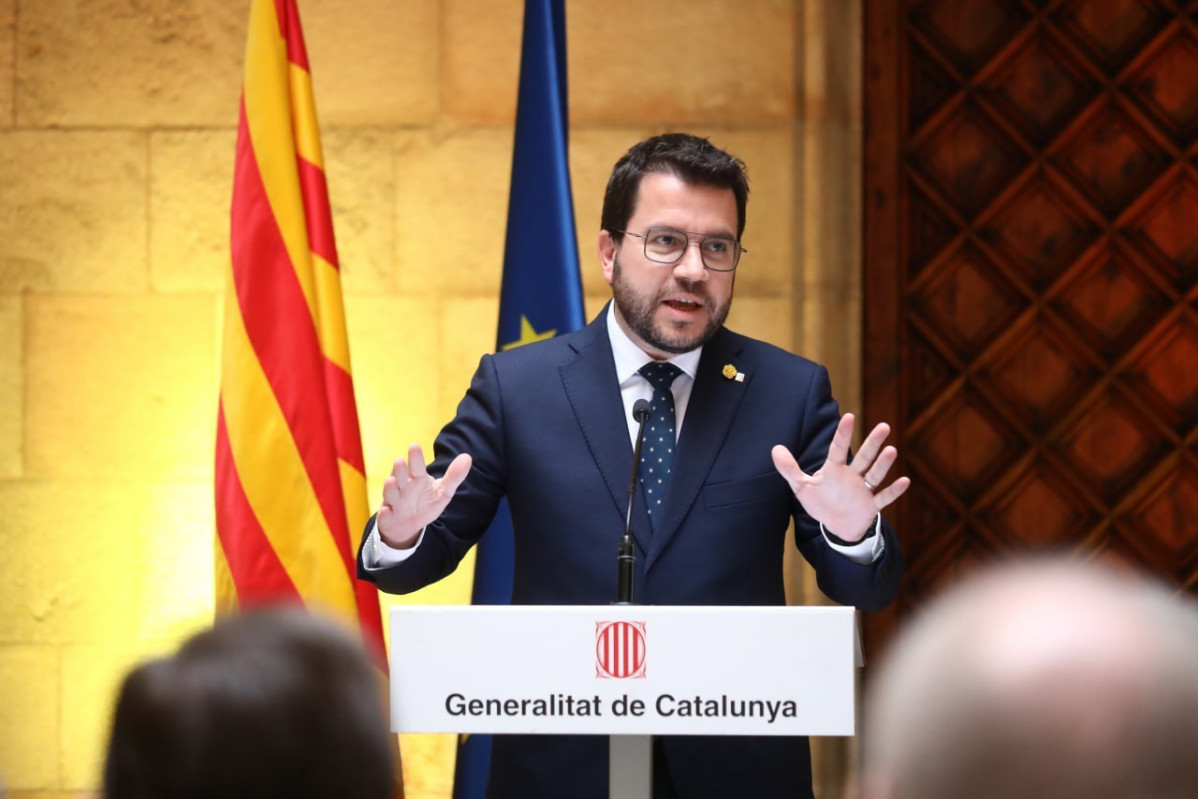 El president de la Generalitat, Pere Aragonès