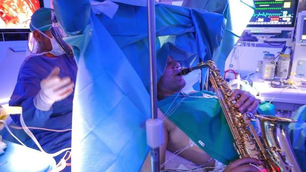 Brain surgery saxophone