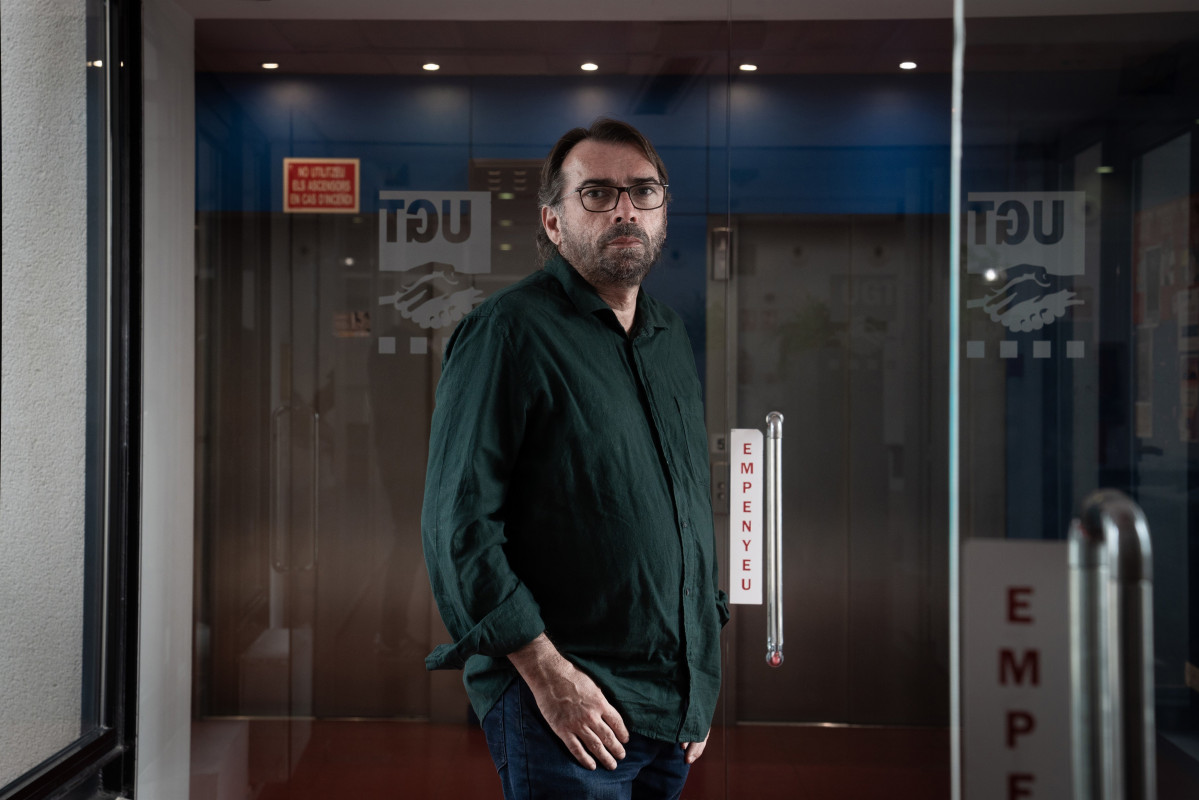 Camil Ros, secretari general d'UGT de Catalunya, en una entrevista d'Europa Press