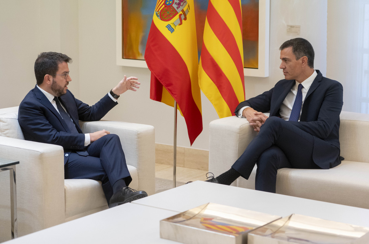 Catalunyapres president govern pedro sanchez generalitat pere aragons reunion moncloa