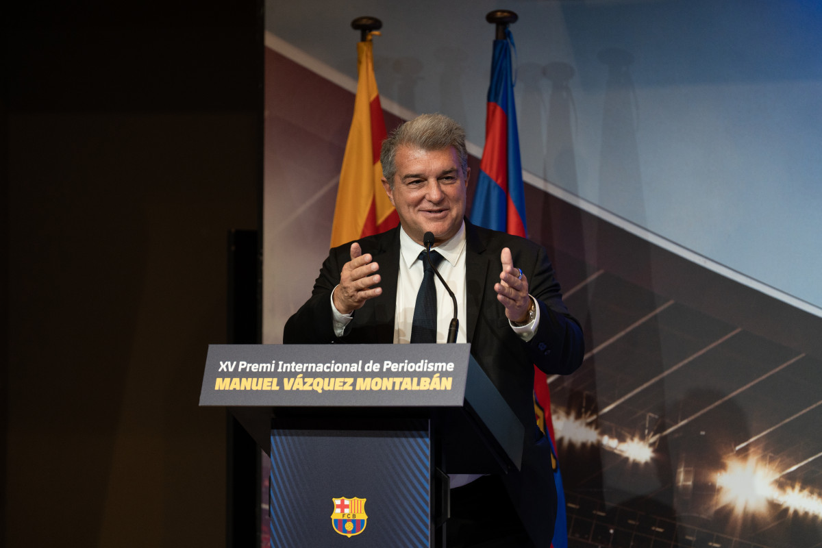 EuropaPress 4766682 president club blaugrana joan laporta intervé acte exfutbolista