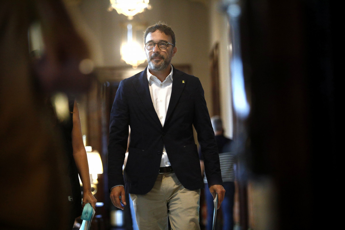 Arxiu - El portaveu de Junts, Josep Rius, al Parlament