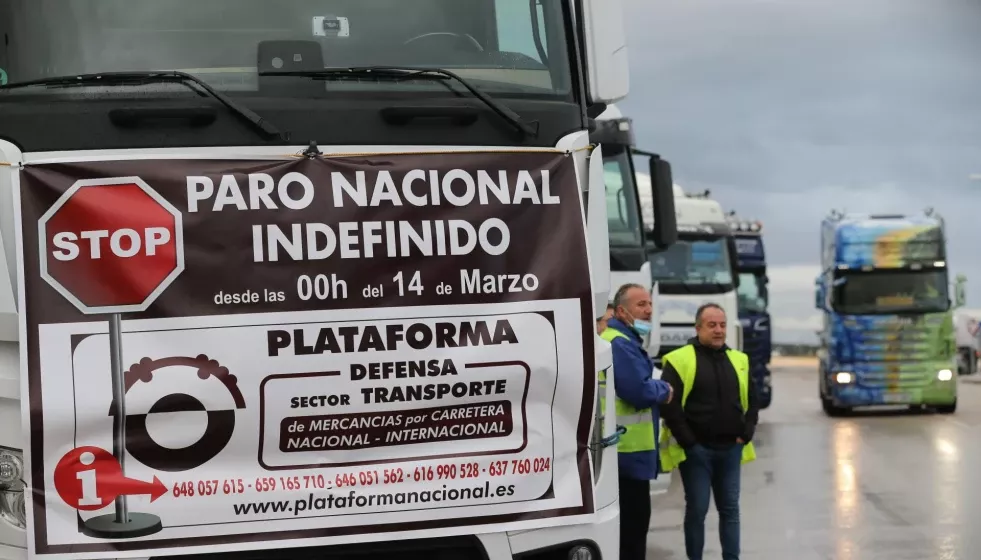 Atur del transport convocat per Plataforma Nacional a la primavera en una imatge d'arxiu