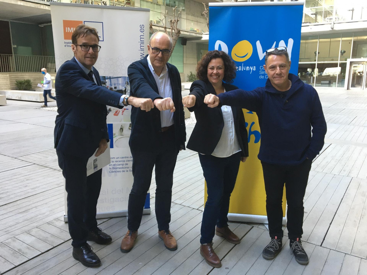 D'esquerra a dreta, Joaquín Arribas, Rafael de la Torre, Ana Aldea i Albert Barba