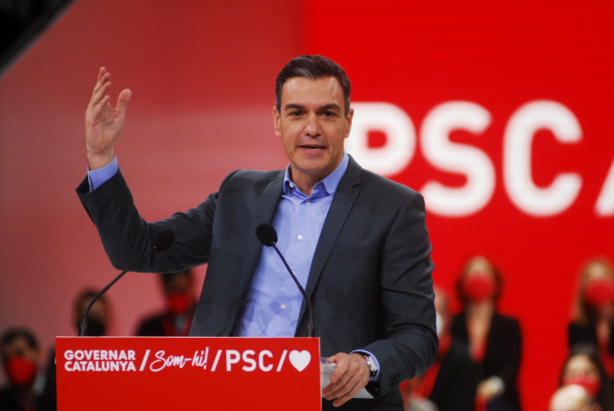 Arxiu - El president del govern, Pedro Sánchez, al Congrés Extraordinari del PSC, a 19 de desembre de 2021, a Barcelona (Catalunya). En aquest esdeveniment es vota la Comissió Executiva, que estarà formada per 54 persones -amb 27 dones i 27 homes.