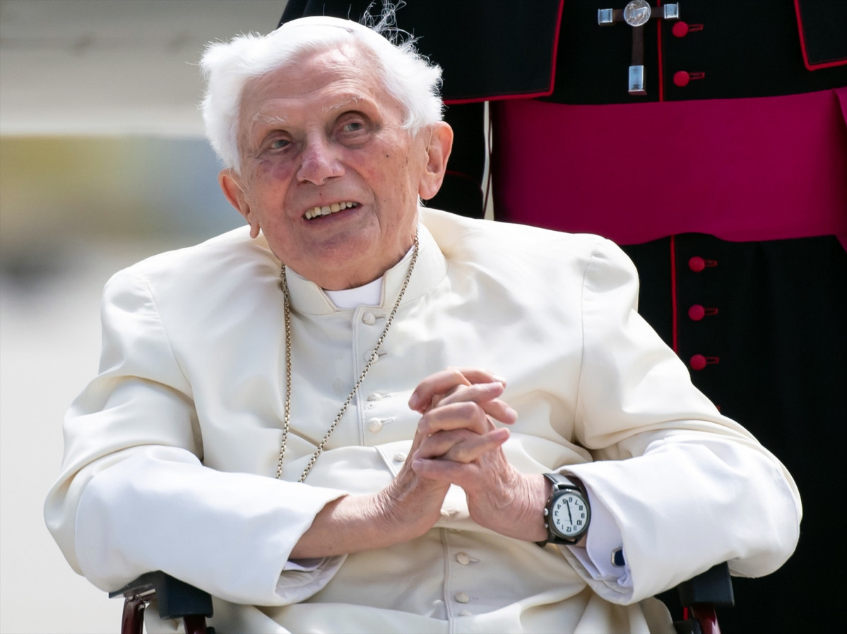 EuropaPress 4890804 filed 22 june 2020 bavaria freising pope emeritus benedict xvi arrives at