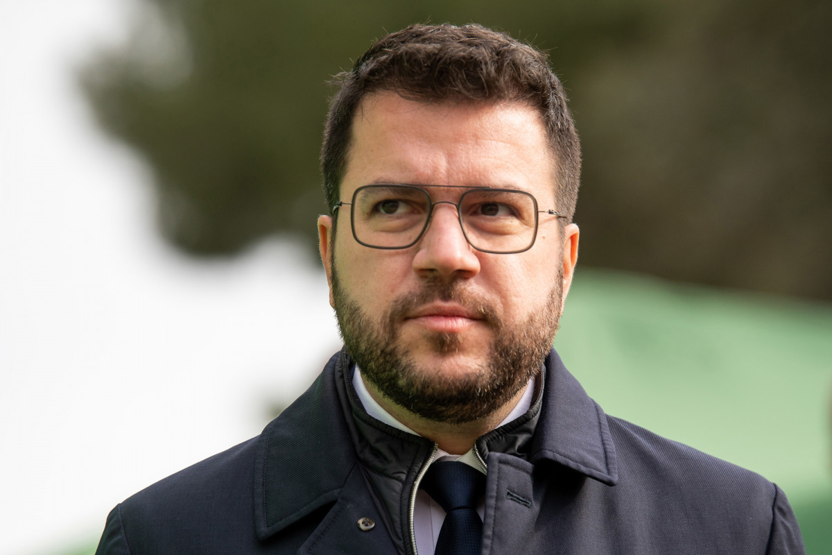 El president de la Generalitat, Pere Aragonès, en una imatge d'arxiu d'aquest dimecres 11 de gener del 2023.