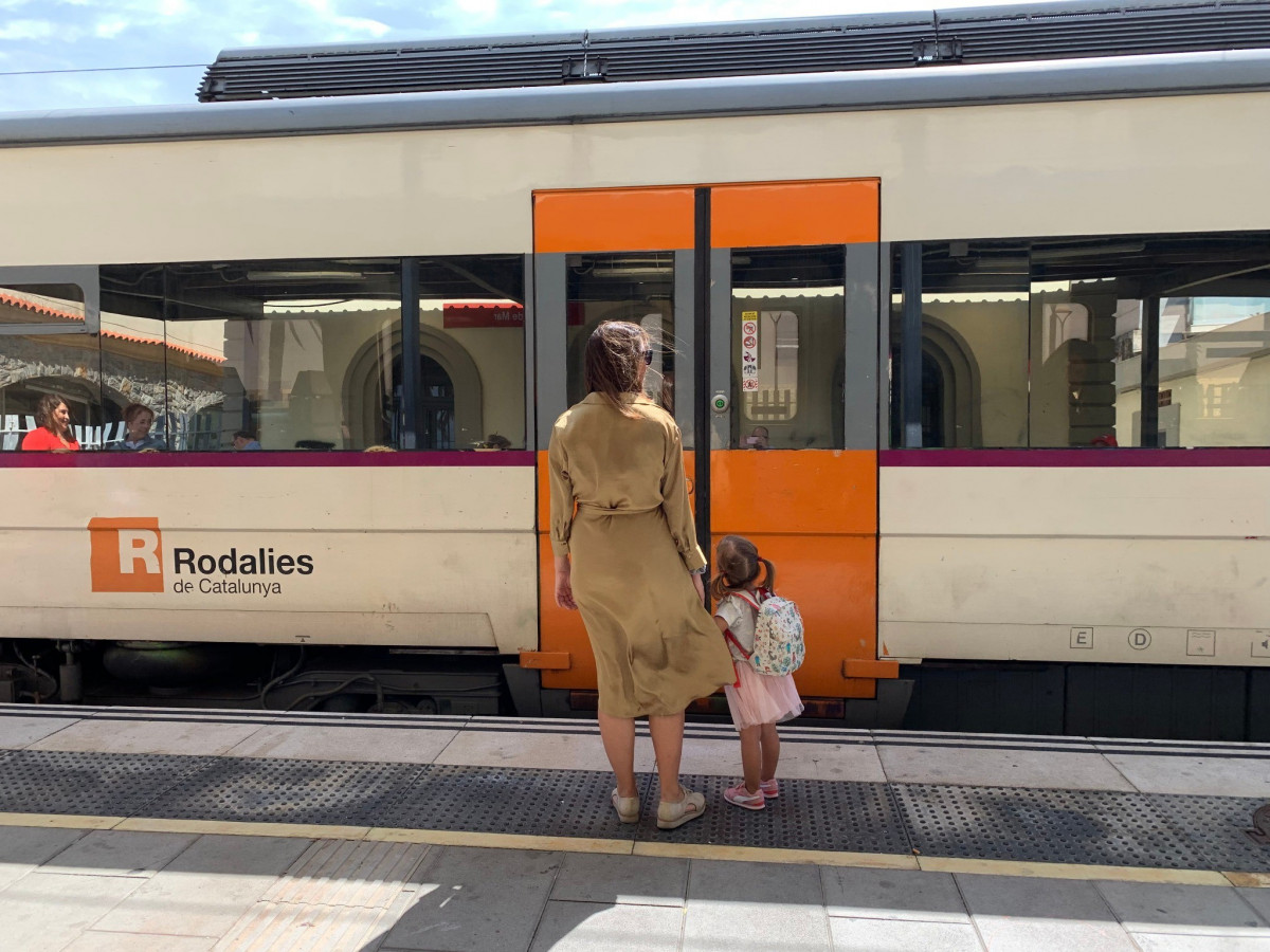 Arxiu - Un tren de Rodalies en una imatge de fitxer.