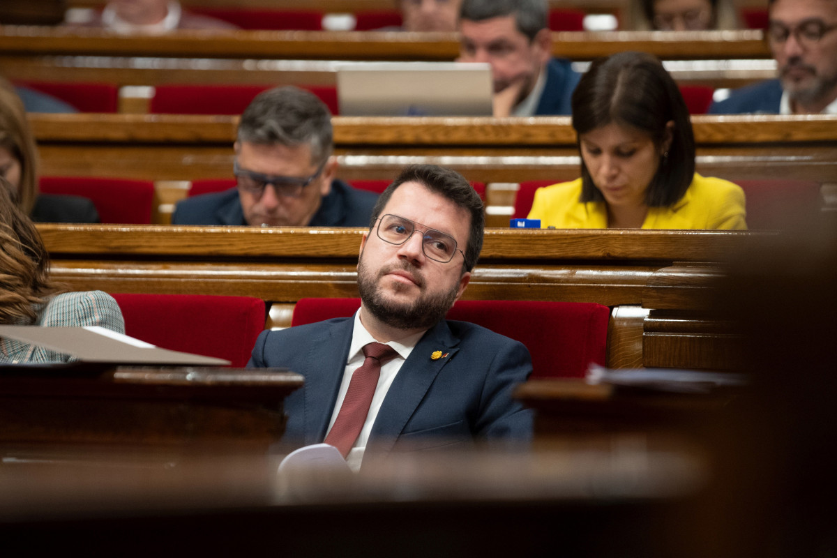 Arxiu - El president de la Generalitat, Pere Aragonès, en una imatge de fitxer.