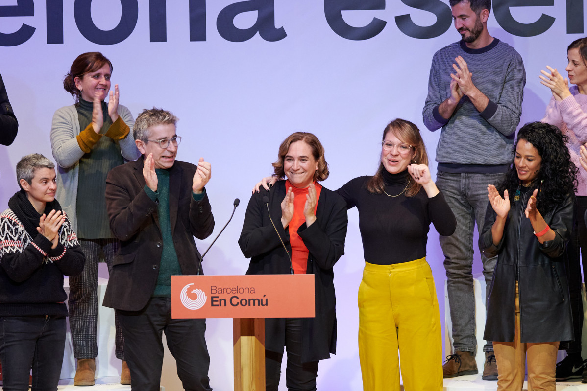 L'alcaldessa de Barcelona i candidata de BComú, Ada Colau, presenta el Plenari d'activistes als 20 primers candidats de la seva llista, en el procés de primàries, a l'Auditori Once, l'11 de febrer del 2023, a Barcelona, Catalunya (Espanya) ).