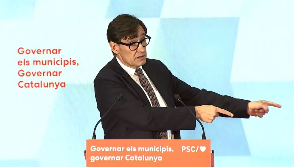 El líder del PSC a Catalunya, Salvador Illa, al Consell Nacional Extraordinari del PSC a Viladecans (Barcelona)