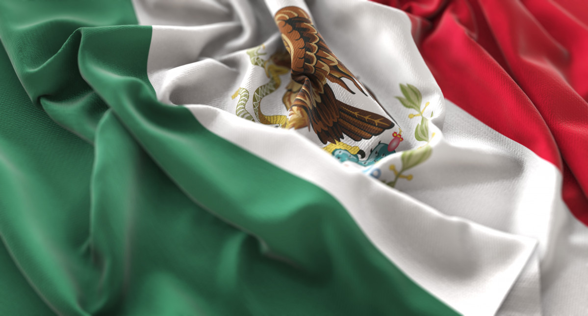 Bandera mexico foto estudi ruffled bellesa vertical primer pla