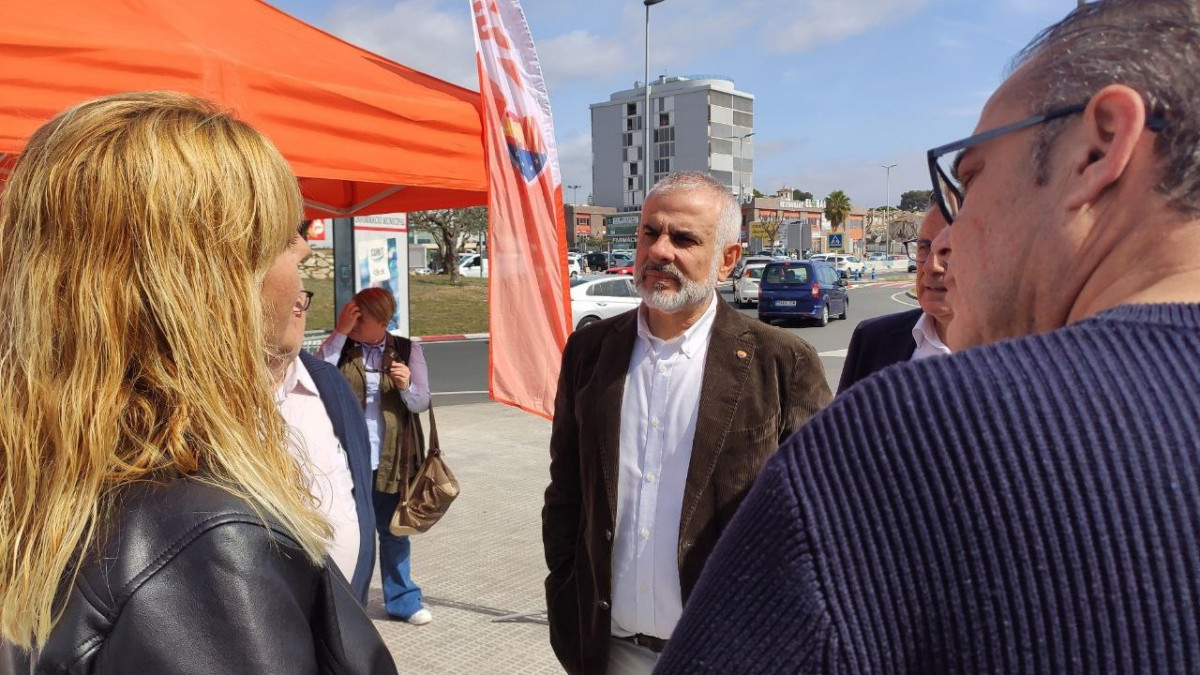 El líder de Cs a Catalunya, Carlos Carrizosa, en un Comitè Autonòmic de Cs a Cunit (Tarragona)