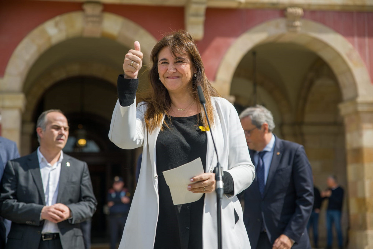 La presidenta de Junts, Laura Borràs
