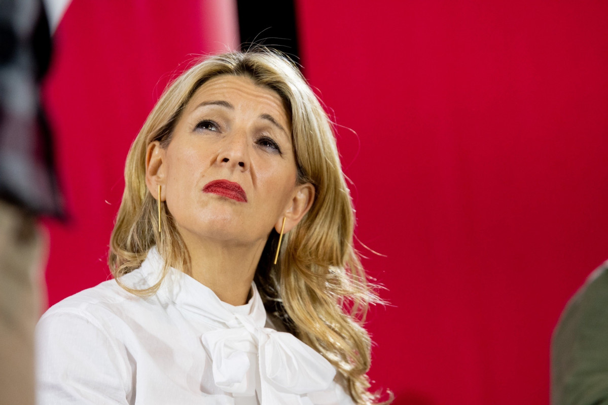 La vicepresidenta segona i ministra de Treball, Yolanda Díaz, a l'acte de Sumar a Tarragona.
