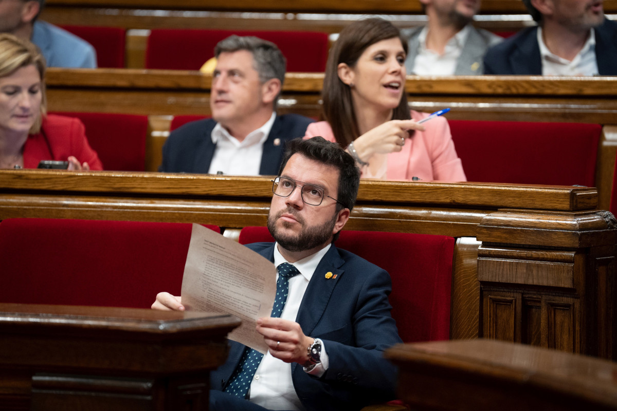 El president de la Generalitat, Pere Aragonès