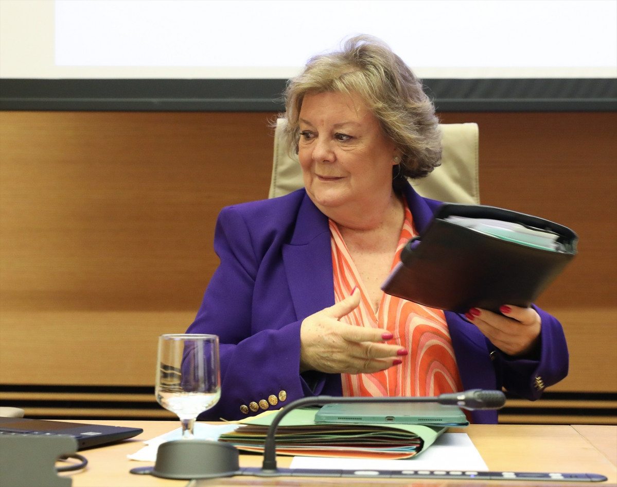 EuropaPress 4334077 presidenta tribunal comptes enriquita xicana arribada comissió mixta