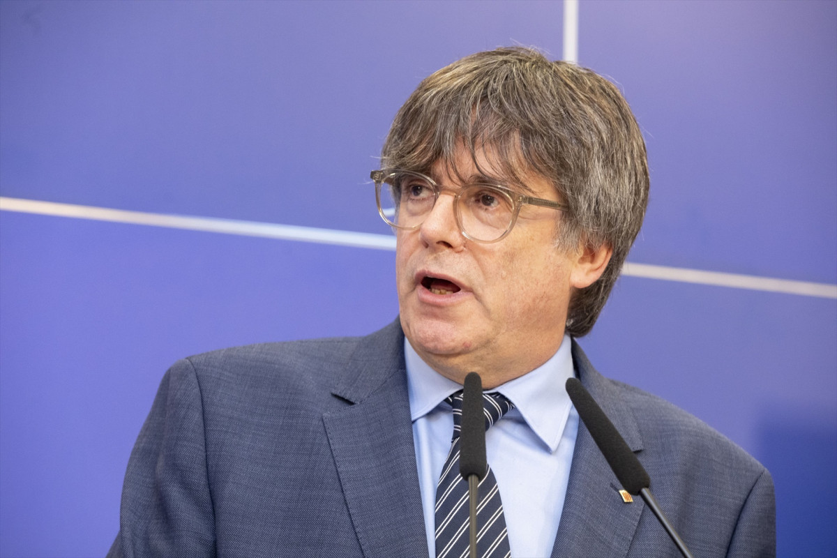EuropaPress 5313485 català leader in exile carles puigdemont pictured during press conference
