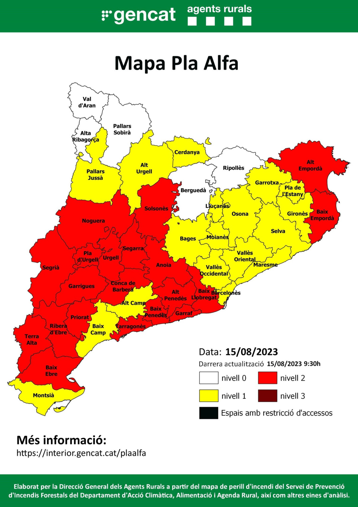 Mapa per aquest dimarts