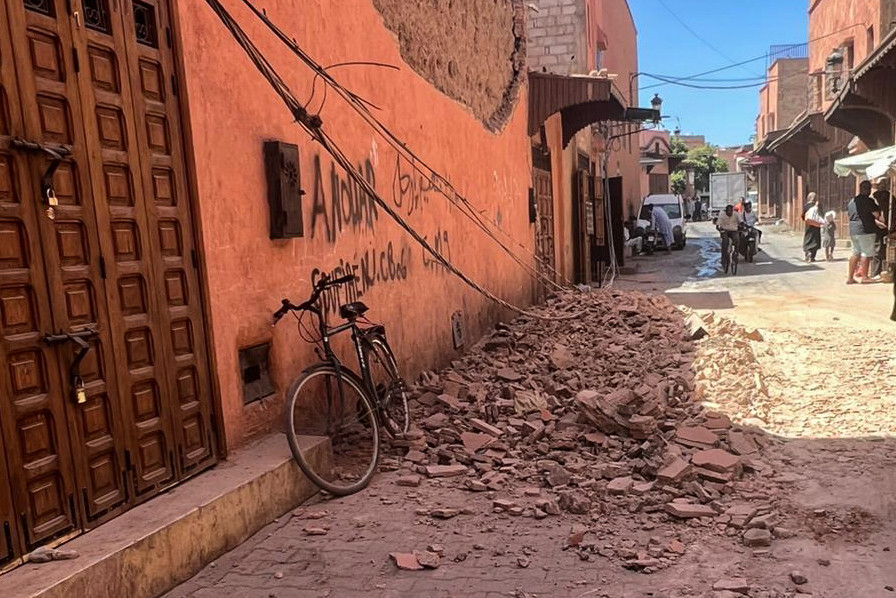 EuropaPress 5428385 09 september 2023 maroko marrakesh damages are seen in marrakesh following