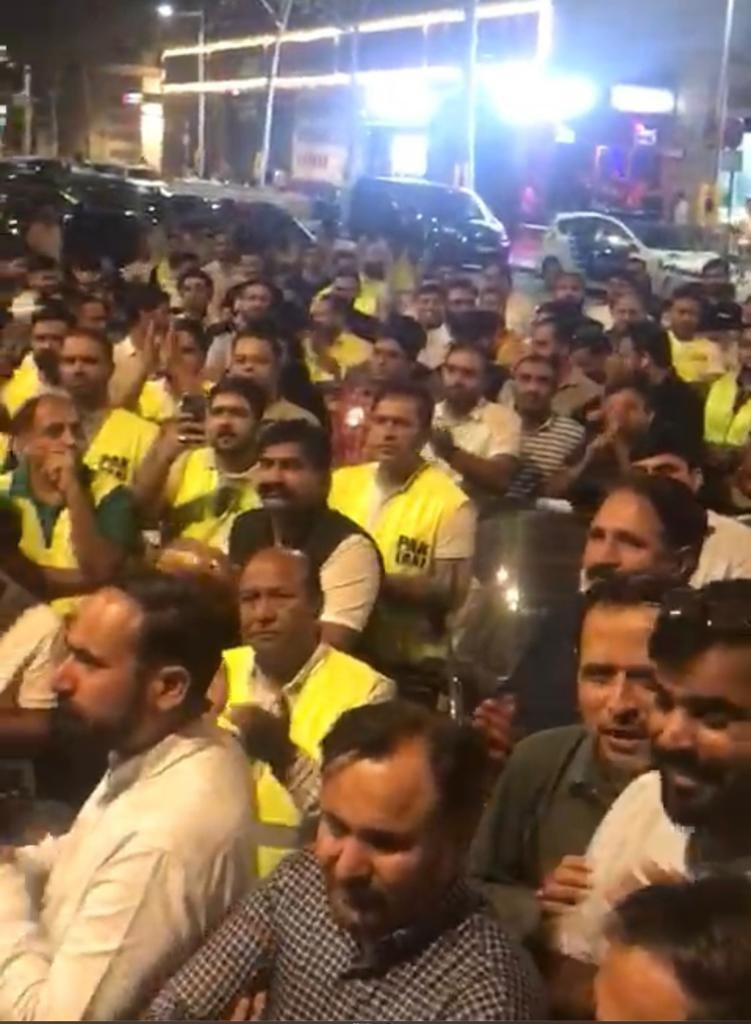 Taxistes protesten a Barcelona per demanar més seguretat al sector