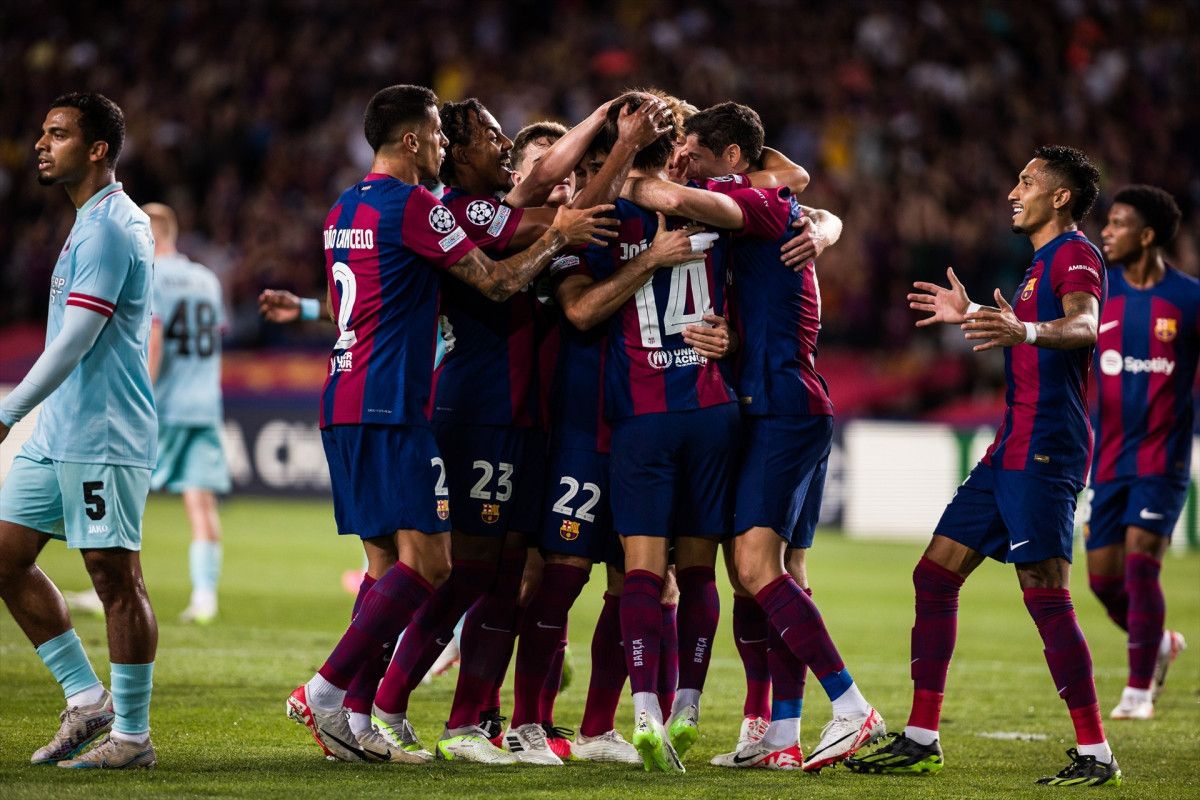 EuropaPress 5450164 joao felix of fc barcelona celebrats goal during the uefa champions league