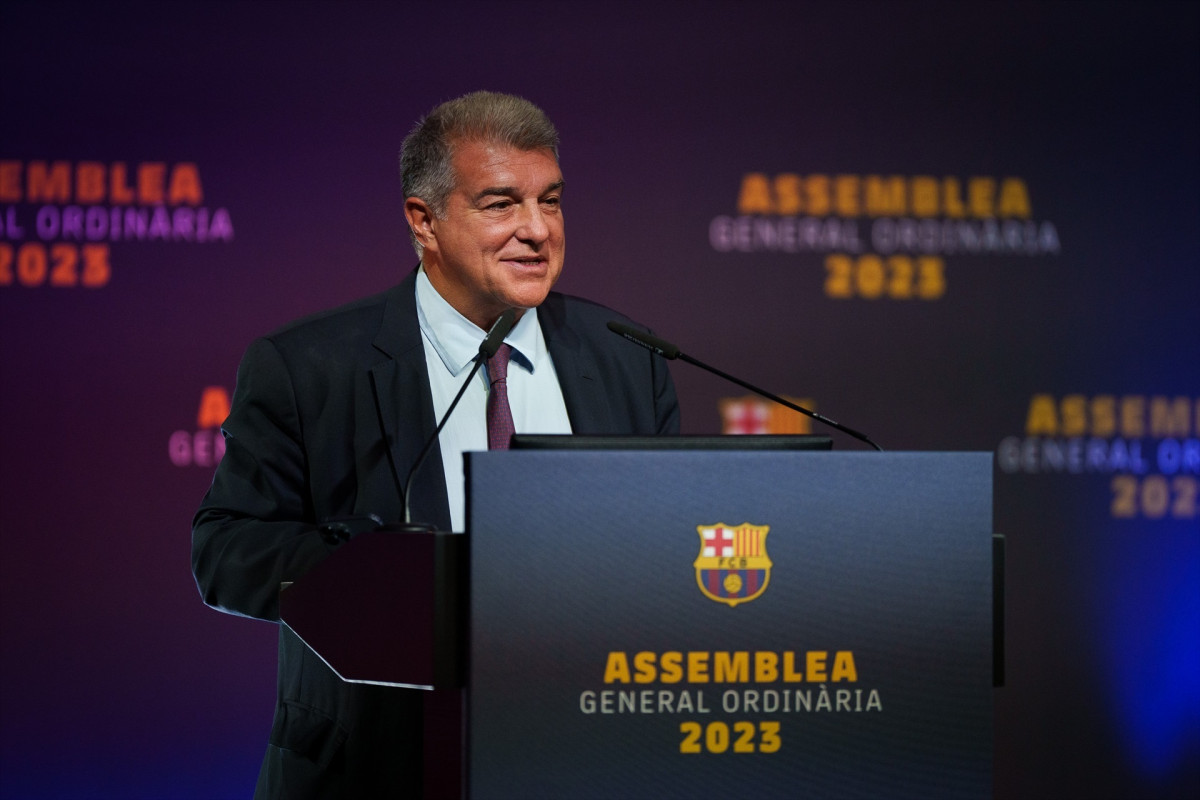 EuropaPress 5520941 president fc barcelona joan laporta assemblea compromissaris club 21