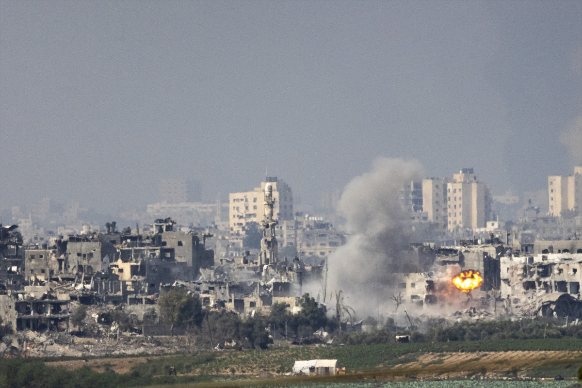 EuropaPress 5538650 28 octubre 2023 israel sderot an overview of gaza showing destroyed