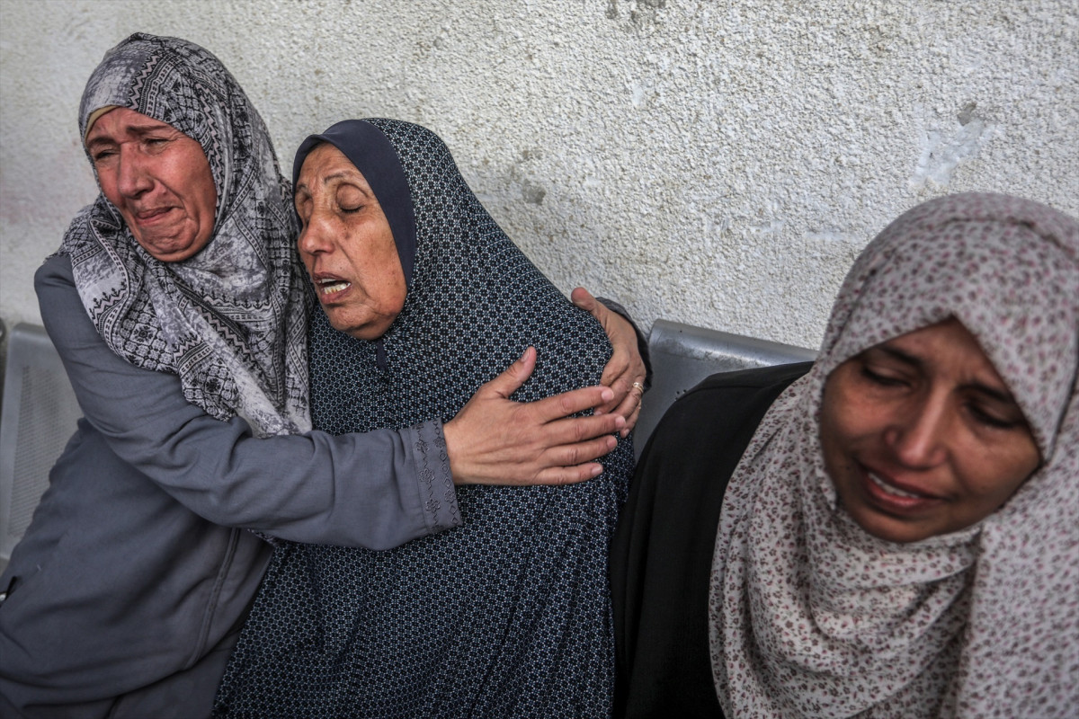 EuropaPress 5559495 07 novembre 2023 palestinian territoris rafah palestinians mourn as they