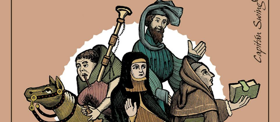 Portada de Guia per viatjar en el temps a l'Anglaterra medieval de Ian Mortimer