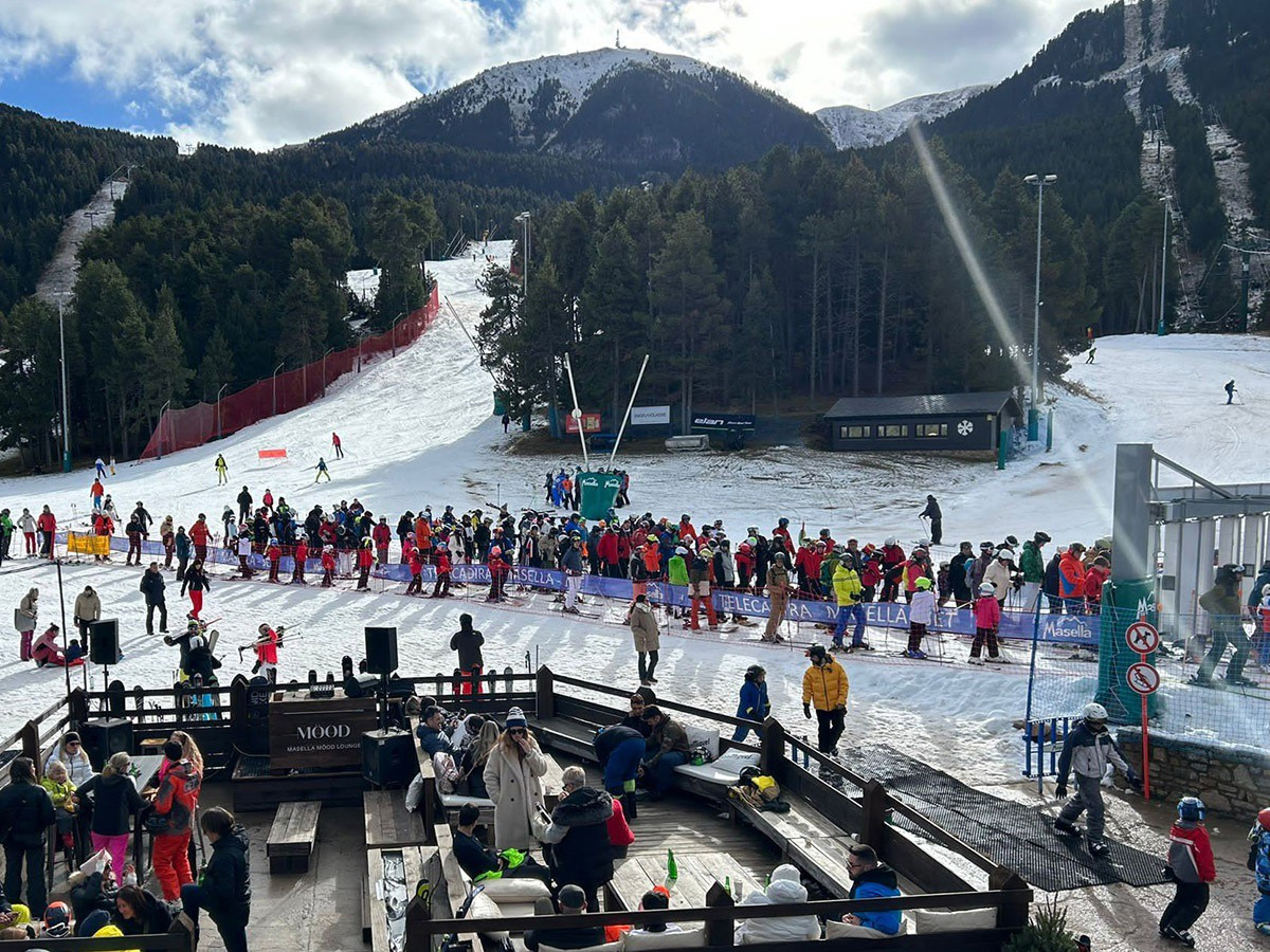 Estació d´esquí de Masella (Girona) durant el pont de desembre.
