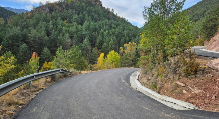 Una carretera de muntanya.
