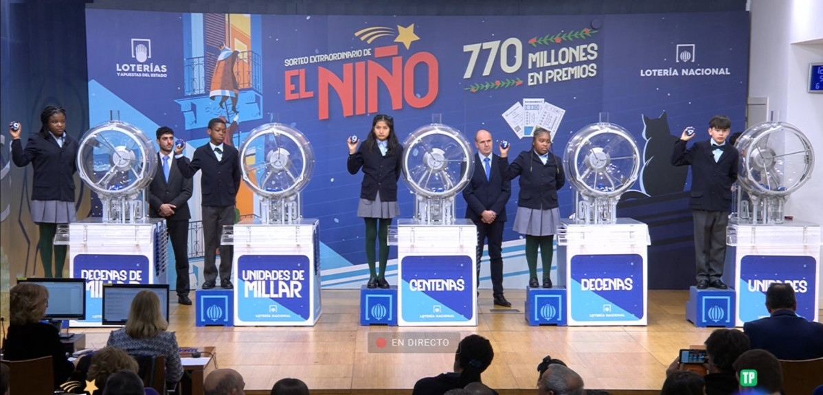 El número 94.974 ha estat premiat amb el 'Gross' del Sorteig Extraordinari d''El Niño' 2024.