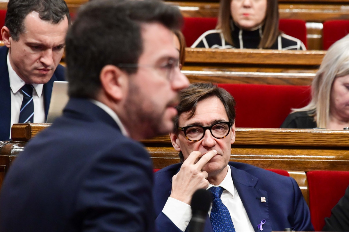 EuropaPress 5592338 primer secretari psc salvador illa president generalitat pere aragons