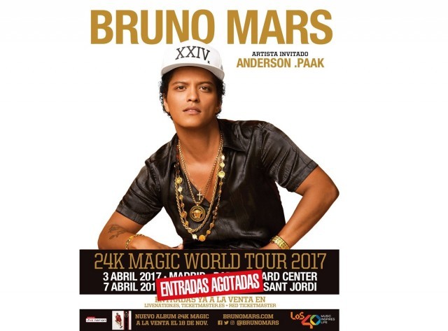 Bruno mars esgotades 1