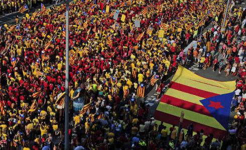 Imatge de la Diada l'any 2014