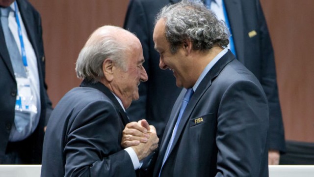 Sepp Blatter i Michel Platini,
