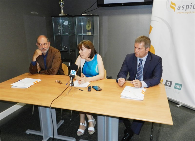 Signatura del conveni de Globalleida, Aspid i l'Obra Social La Caixa