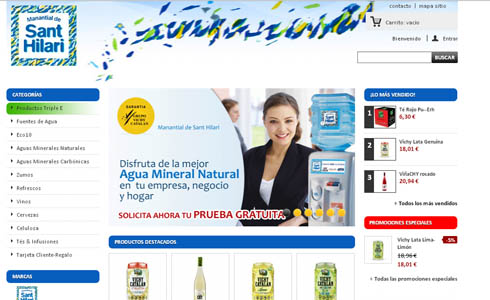 Manantial de Sant Hilari posa en marxa la seva pròpia botiga online